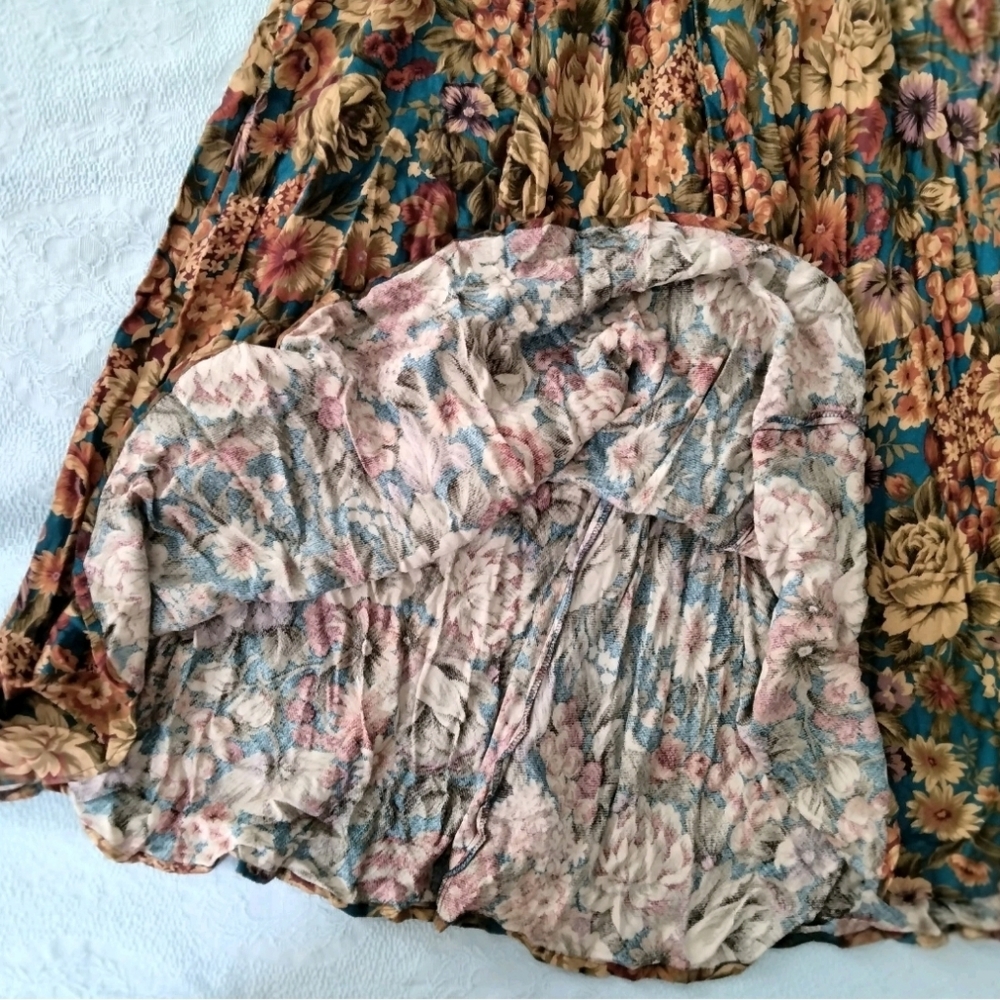 VTG Jeffrey & Dara By Linda Hutley NWT Floral Dress Size 15/16 Retro Deadstock - Picture 8 of 16
